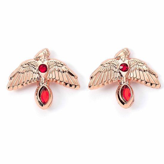 Harry Potter: Fawkes Earrings (Gold plated) Preorder