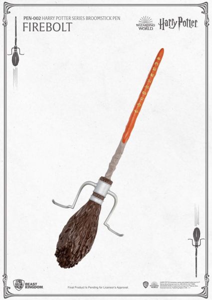 Harry Potter: Bolígrafo con palo de escoba Firebolt (29 cm) Reserva