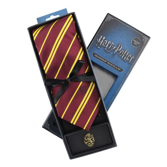 Harry Potter : Précommande de la boîte de luxe avec cravate et épingle en métal Gryffondor