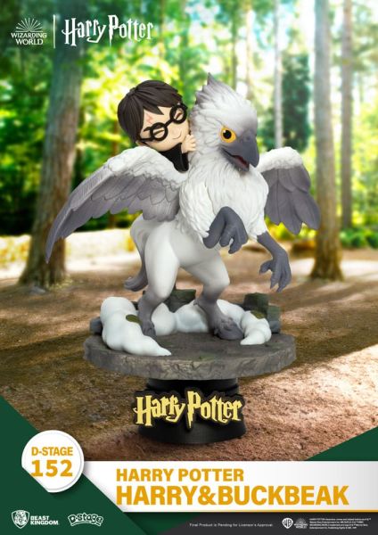 Harry Potter: Diorama de PVC de etapa D de Harry y Buckbeak (16 cm)