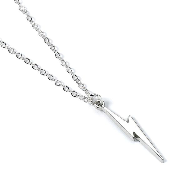 Harry Potter: Lightning Bolt Pendant & Necklace (Silver Plated) Preorder