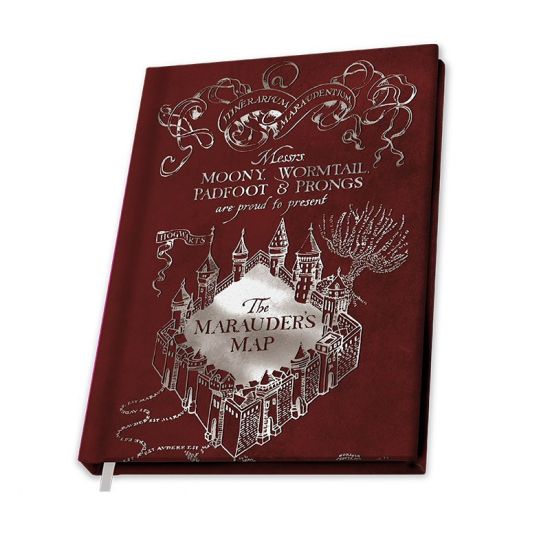 Reserva del cuaderno A5 de Harry Potter: Mapa del Merodeador