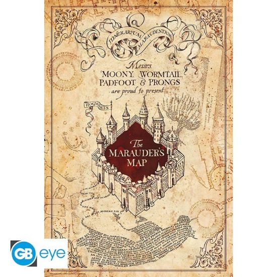 Harry Potter: Maurauder's Map Poster (91.5x61cm) Preorder