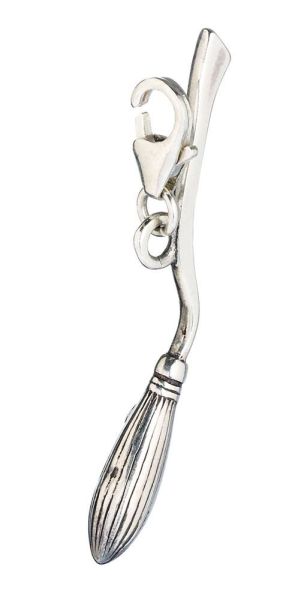 Harry Potter: Nimbus 2000 Broomstick Clip-On Charm (Sterling Silver) Preorder