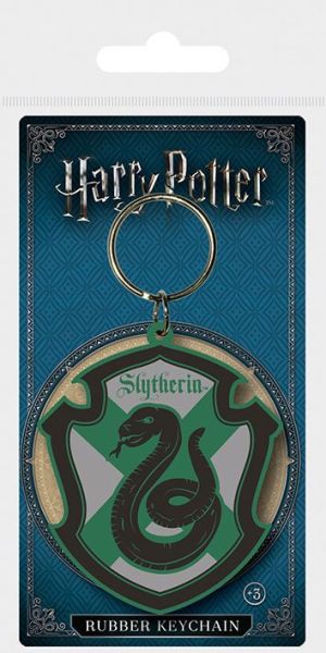 Harry Potter: Llavero de goma Slytherin (6 cm) Reserva