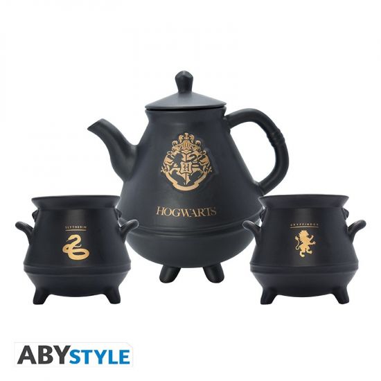 Harry Potter: Cauldron Teapot and 2 x Mug Set Preorder