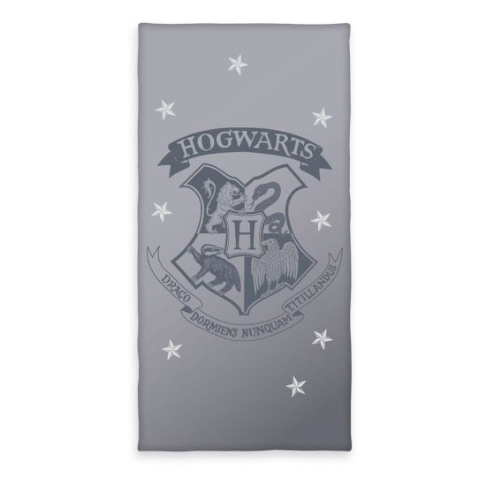 Harry Potter : Serviette Velours Gris (70x140cm) Précommande