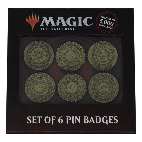 Magic The Gathering: Reserva del conjunto de insignias y pin con símbolo de maná de edición limitada