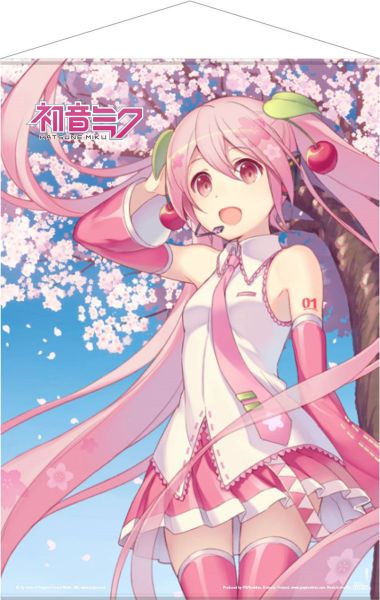 Hatsune Miku: Cherry Blossom Wallscroll (50 x 70cm) Preorder