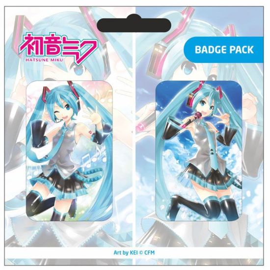 Hatsune Miku: Pin-badges, set van 2 stuks, vooraf besteld