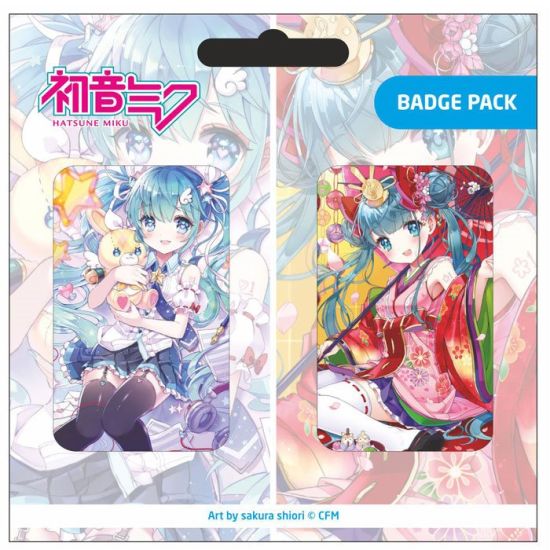 Hatsune Miku: pin-badges, set van 2, set B, vooraf besteld