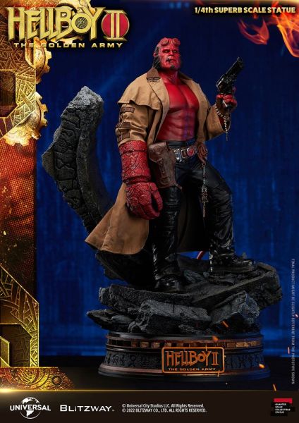 Hellboy II: The Golden Army: Hellboy Superb Statue 1/4 (70cm) Preorder