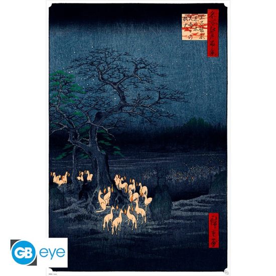 Hiroshige: New Years Eve Foxfire Poster (91.5x61cm) Preorder