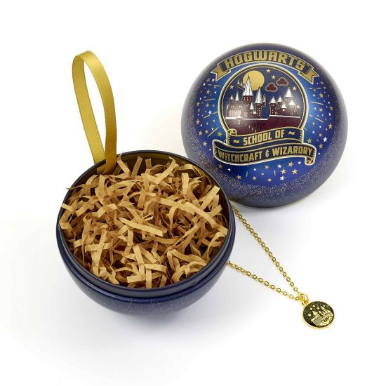 Harry Potter: Hogwarts School Of Witchcraft and Wizardry Christmas Gift Bauble with Necklace