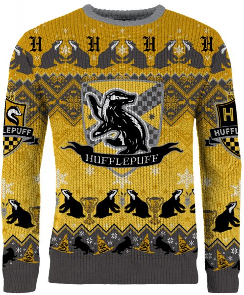 Harry Potter: O Hufflepuff Night Ugly Christmas Sweater/Jumper