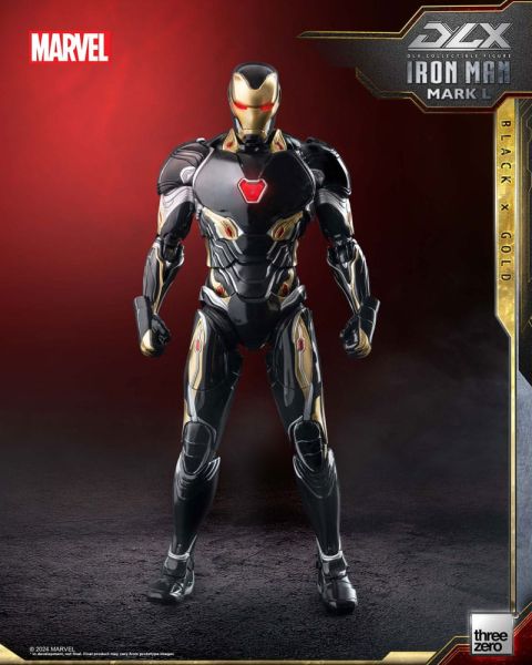 Infinity Saga: Iron Man Mark 50 (Black X Gold) 1/12 DLX Action Figure (17cm) Preorder