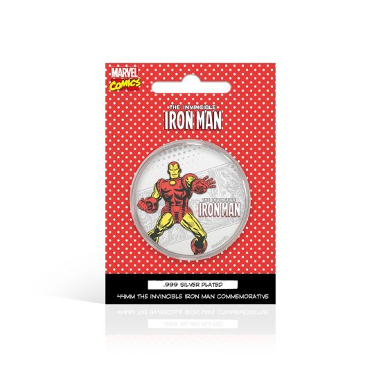 Iron Man: Moneda conmemorativa chapada en plata .999