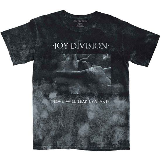 Joy Division: Tear Us Apart (Dip Dye, Dye Wash) - Black T-Shirt