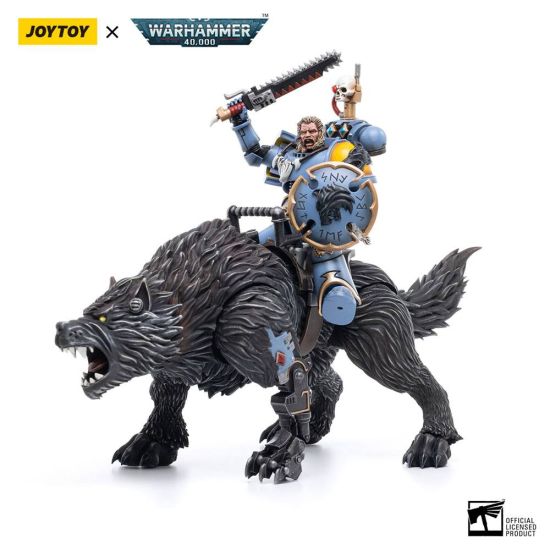 Warhammer 40,000: JoyToy Figure - Space Wolves Thunderwolf Cavalry Frode (1/18 scale)