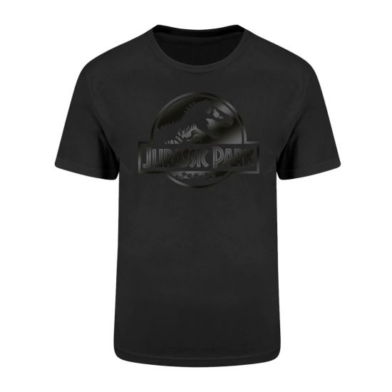 Jurassic Park: Logo Black On Black T-Shirt