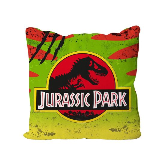 Jurassic Park : Coussin Logo Voiture (40cm x 40cm) Précommande