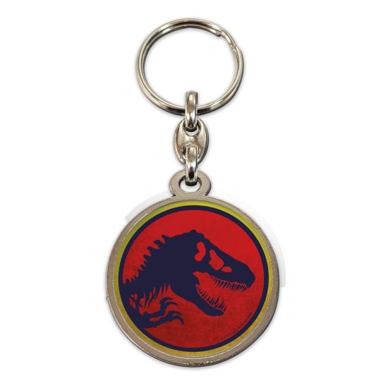 Jurassic Park : Porte-clés en métal avec logo (7 cm) Précommande