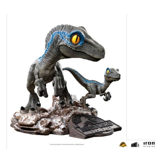 Jurassic World Dominion : Figurine PVC Blue et Beta Mini Co. (13 cm) Précommande