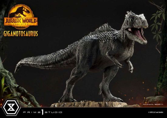 Jurassic World Dominion: Giganotosaurus Toy Versie 1/38 Prime Collectibles-standbeeld (22 cm) Pre-order