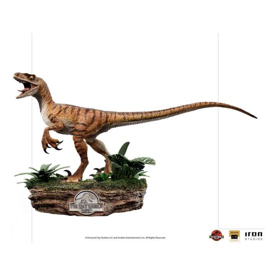 Jurassic World: Estatua de escala artística de lujo Velociraptor 1/10 (18 cm)