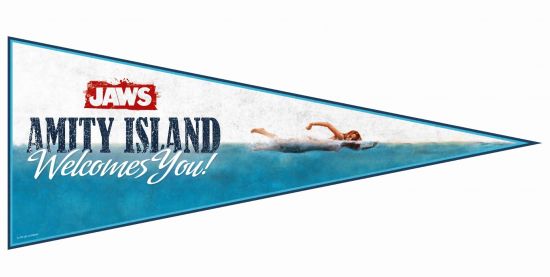 Jaws: Amity Island Welcomes You Pennant Flag