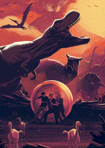 Jurassic World: Gyrosphere Limited Edition Art Print