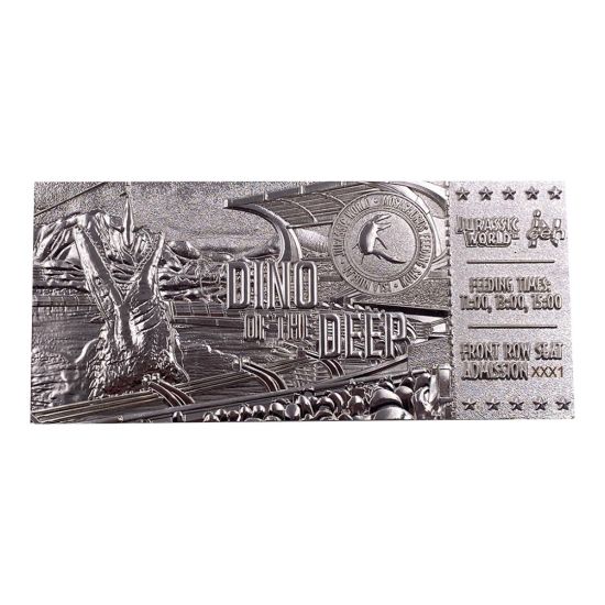 Jurassic World: Dino Of The Deep Mosasaurus Limited Edition .999 Silver Plated Ticket