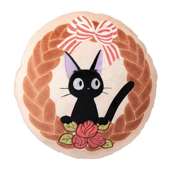 Kiki's Delivery Service: Jiji Bread Wreath Pillow (35cm x 35cm)