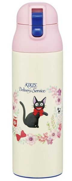 Kiki's Delivery Service: Jiji Guirlande de Fleurs One Push Water Bottle (500ml) Preorder