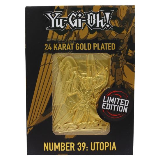 Yu-Gi-Oh!: Number 39: Utopia Limited Edition 24K Gold Plated Metal Card