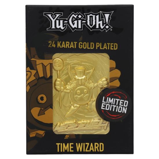 Yu Gi Oh!: Time Wizard Limited Edition 24K Gold Plated Metal Card