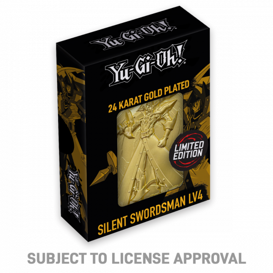Yu-Gi-Oh!: Silent Swordsman Limited Edition 24K Gold Plated Metal Card Preorder