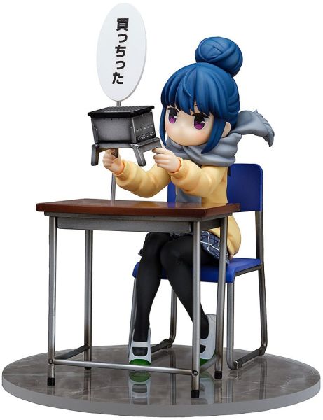 Laid-Back Camp: Rin Shima - Look What I Bought Ver. 1/7 PVC Statue (14cm) Preorder