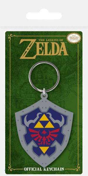 Legend of Zelda: Hylian Shield Gummi-Schlüsselanhänger (6 cm)