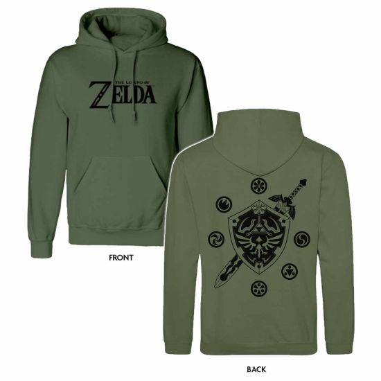 Legend Of Zelda: Logo And Shield Hoodie