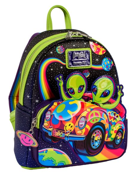 Lisa Frank: Cosmic Alien Ride Loungefly Mini Backpack
