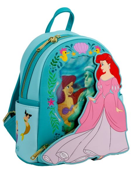 Loungefly The Little Mermaid: Princess Lenticular Mini Backpack