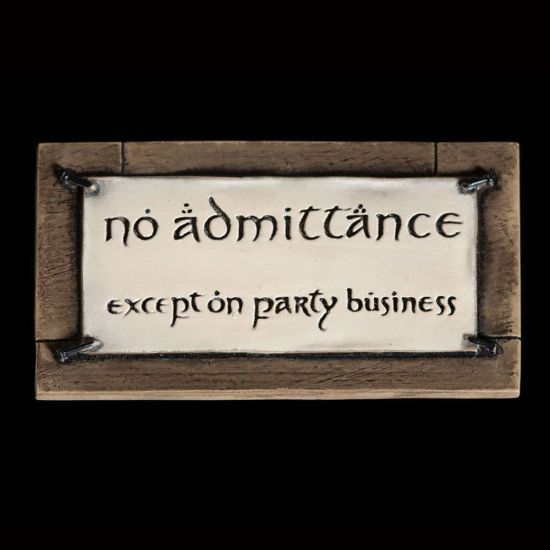 Lord of the Rings: No Admittance Magnet Preorder