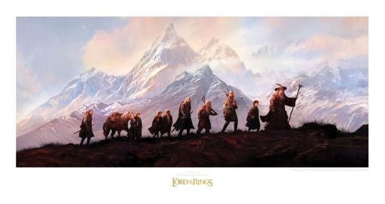 Lord of the Rings: The Fellowship of the Ring Art Print (20th Anniversary) (59cm x 30cm)