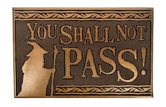 Lord Of The Rings: You Shall Not Pass Rubber Doormat