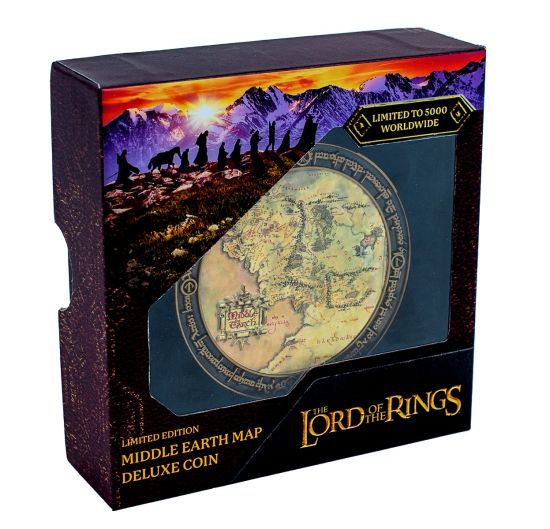 Lord of the Rings: Middle Earth Map Deluxe Coin Preorder