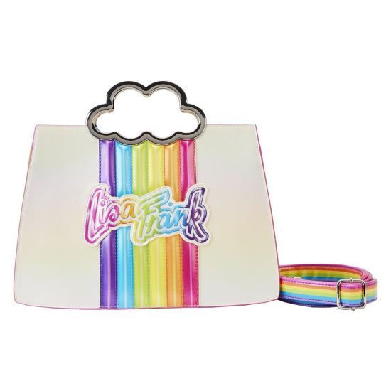 Loungefly Lisa Frank: Rainbow Cloud Handle Chain Strap Crossbody Bag