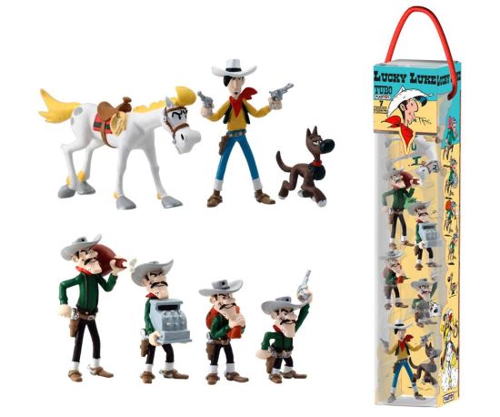 Lucky Luke: Mini Figure 7-Pack Characters (4 - 10cm) Preorder