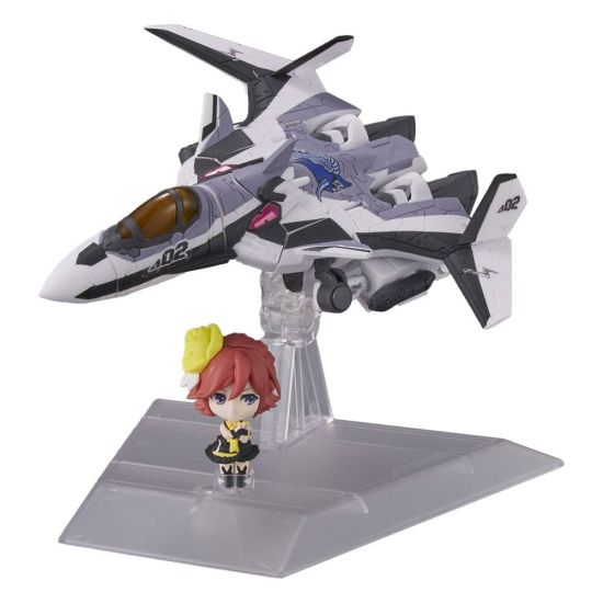 Macross Delta: VF-31F Siegfried (Messer Ihlefeld Use) Tiny Session Vehicle mit Action Figure with Kaname Buccaneer (10cm)
