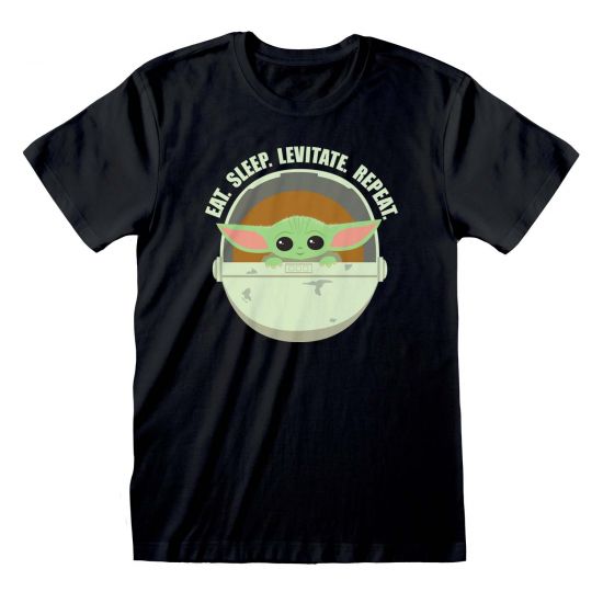 The Mandalorian: Baby Yoda Grogu Eat Sleep Levitate T-Shirt
